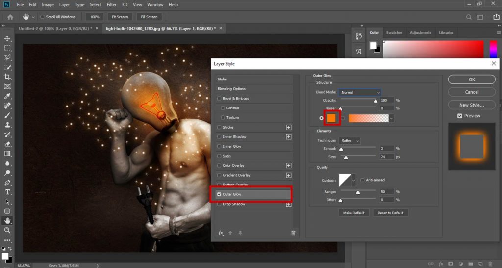 how to make sparkles in photoshop 14
