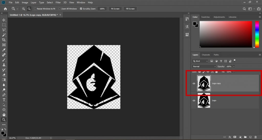 how to fix pixelated logo in photoshop