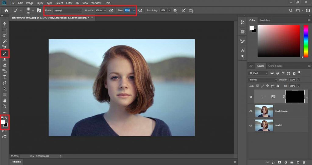 how to change hair color in photoshop