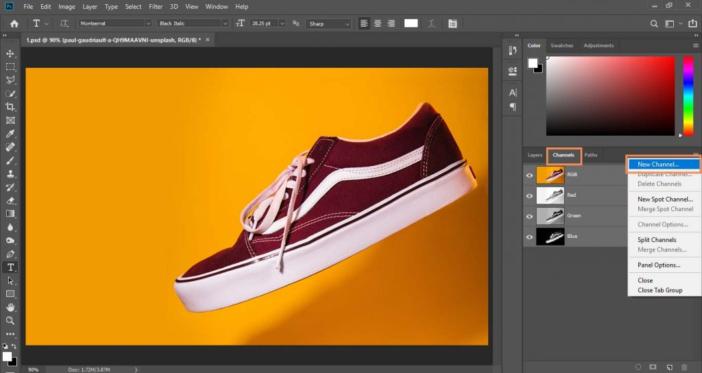 How to Create Alpha Channel Photoshop